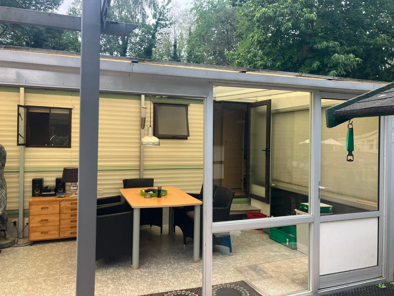 Stacaravan voor recreatie , tijdelijke woning