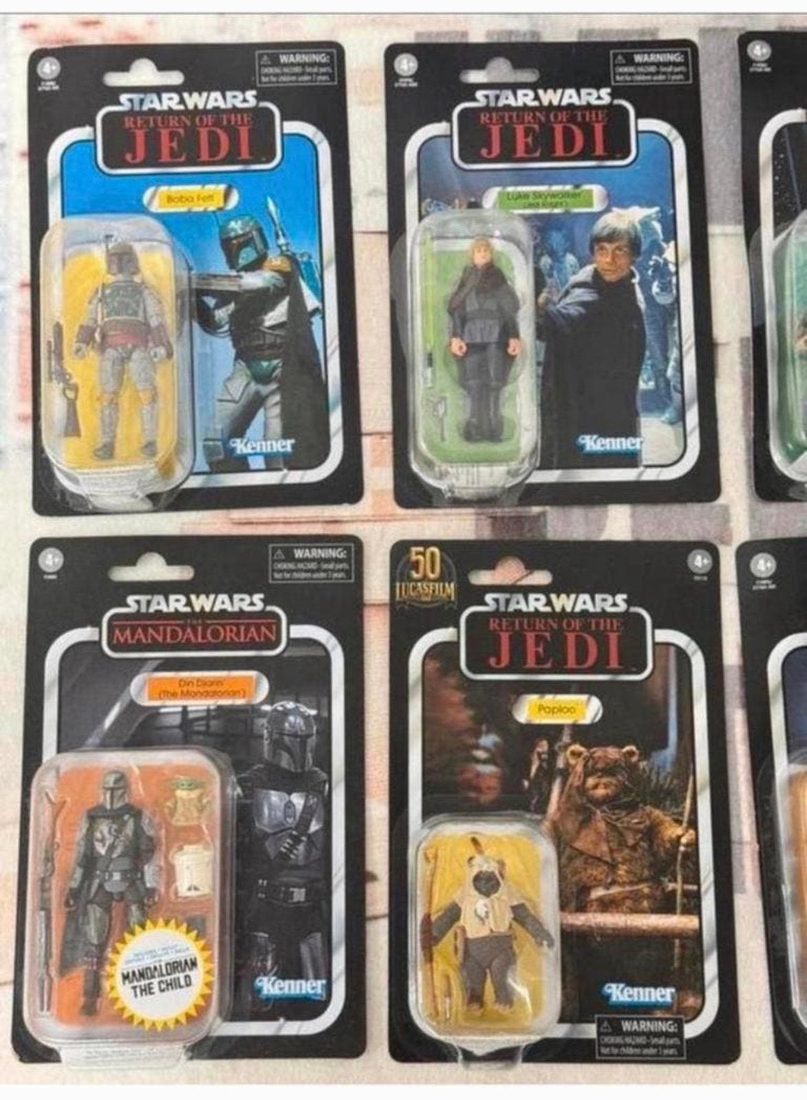 Partij 8x STAR WARS poppetjes figure TVC Kenner Hasbro NIEUW, Nieuw, Ophalen of Verzenden, Actiefiguurtje, H