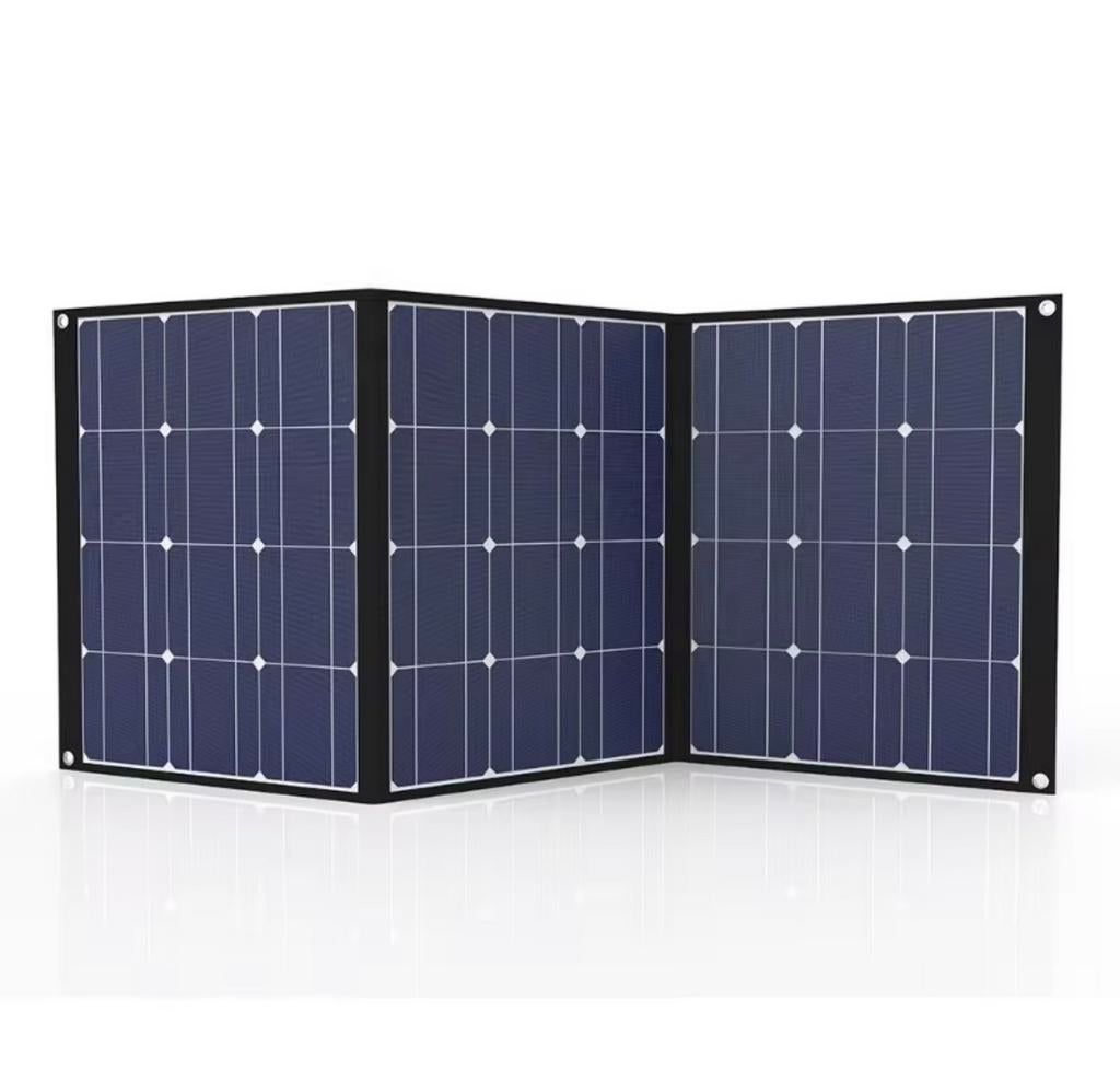 Draagbaar Zonnepaneel 100W Monokristallijn - Blauw-zwart, Ophalen of Verzenden, Nieuw