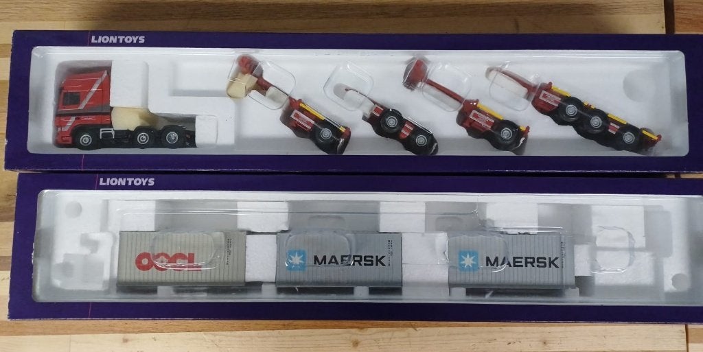 Lion Toys Collectors Item - 1:50, Ophalen of Verzenden, Zo goed als nieuw, Bus of Vrachtwagen, Lion Toys