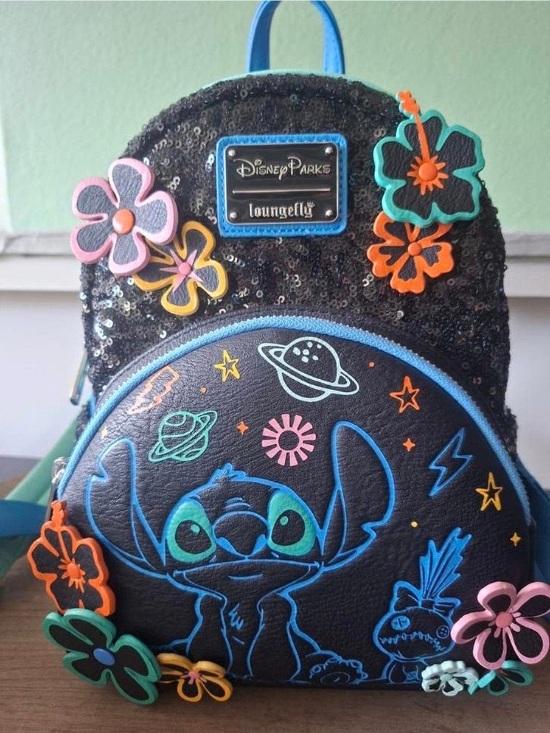 Disney Loungefly Stitch Rugzak, Sieraden, Tassen en Uiterlijk, Tassen | Rugtassen, Ophalen, Disney of Dora, Nieuw, Minder dan 25 cm