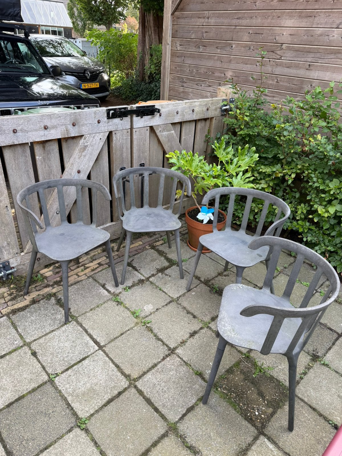 4x Marcus Arvonen PS stoelen Ikea, Ophalen, Gebruikt, Kunststof