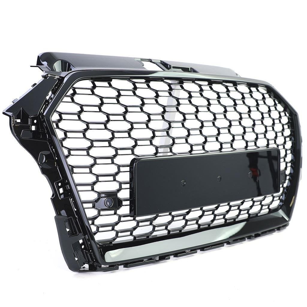 Sport Grill Hoogglans Zwart Honingraat Passend Audi A3 8V RS, Verzenden, Automotive Parts, A.parts@hotmail.nl, Trasmolenlaan 12 3447 GZ Woerden
