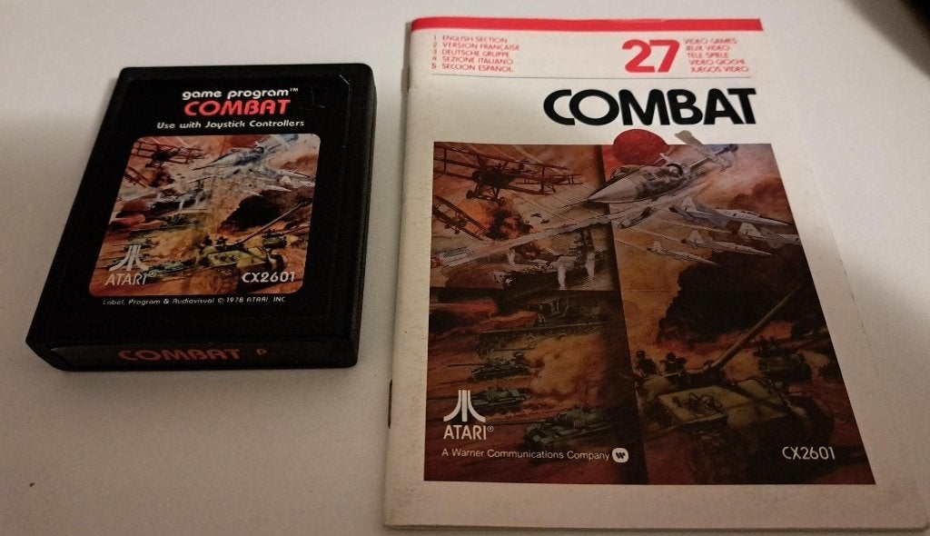 atari 2600 - combat, 1 speler, Racen en Vliegen, Ophalen of Verzenden, Zo goed als nieuw