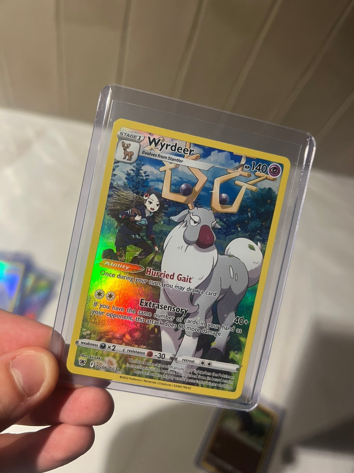 Pokemon kaart Wyrdeer #TG06, Ophalen of Verzenden, Zo goed als nieuw