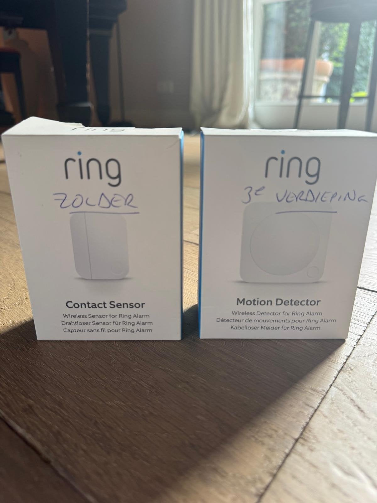 Ring contact sensor en motion detector, Ophalen, Nieuw, Detector, Sensor of Melder, Rook