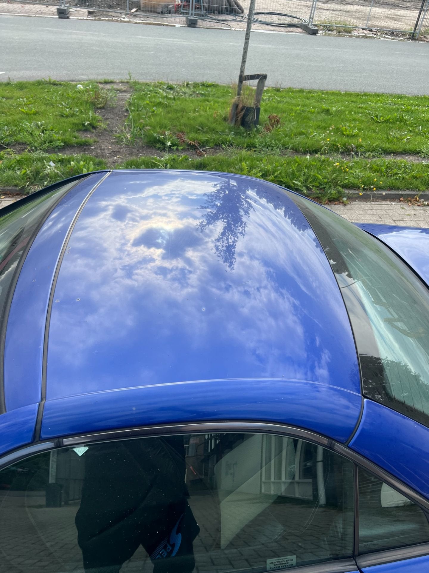 MERCEDES SLK R170 BLAUW 352 dak achterraam plaat 1996-2004, Auto-onderdelen, Gebruikt, Mercedes-Benz AG, Mercedes-Benz, Ophalen of Verzenden