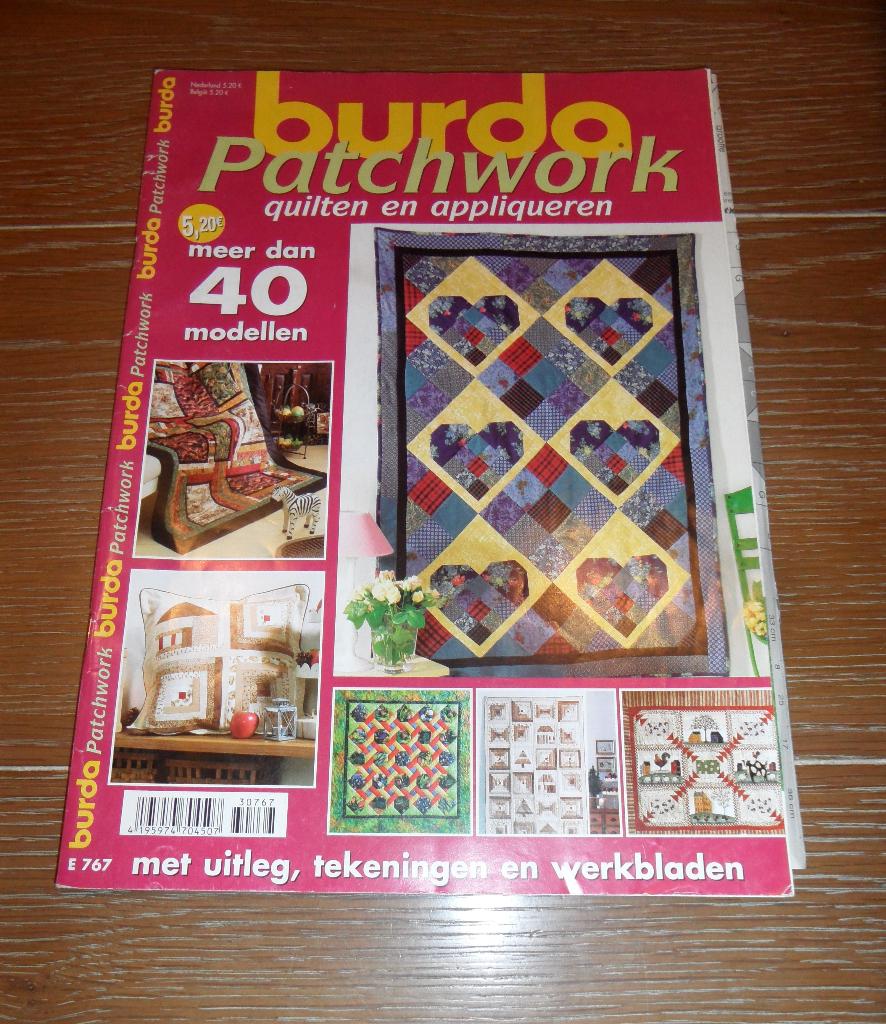In redelijke staat: BURDA Patchwork (2003), Boeken, Gelezen, Burda, Ophalen of Verzenden, Borduren en Naaien