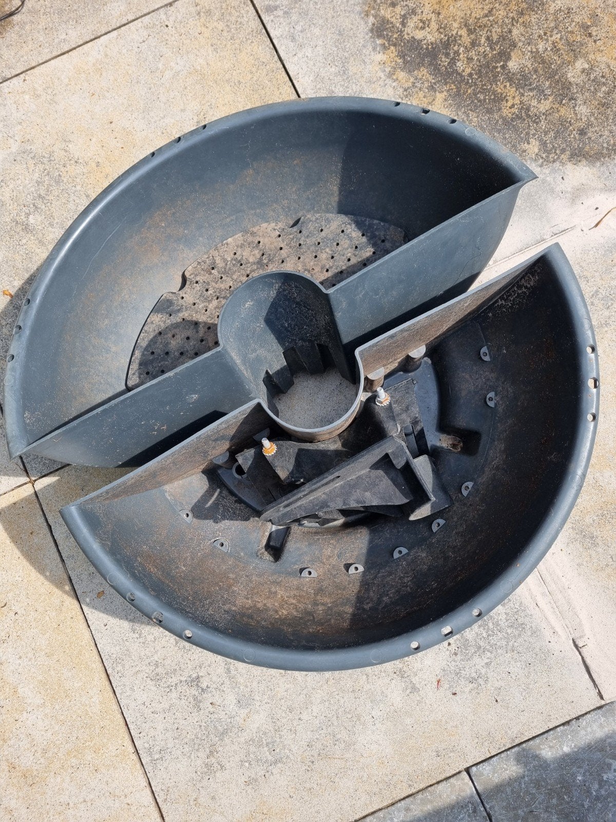 Lantarenpaal bloembak - Decoratieve bloempot voor buiten, Tuin en Terras, Ophalen, Kunststof, Gebruikt, Rond