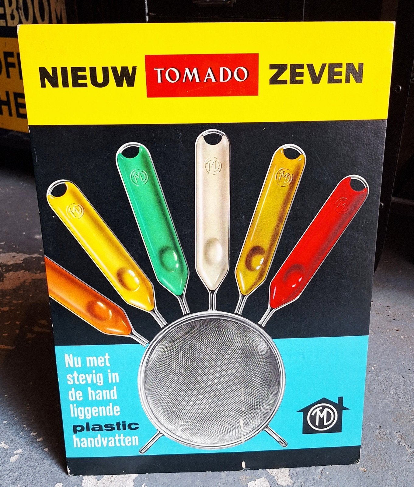 Tomado. Reclamebord., Ophalen of Verzenden, Reclamebord