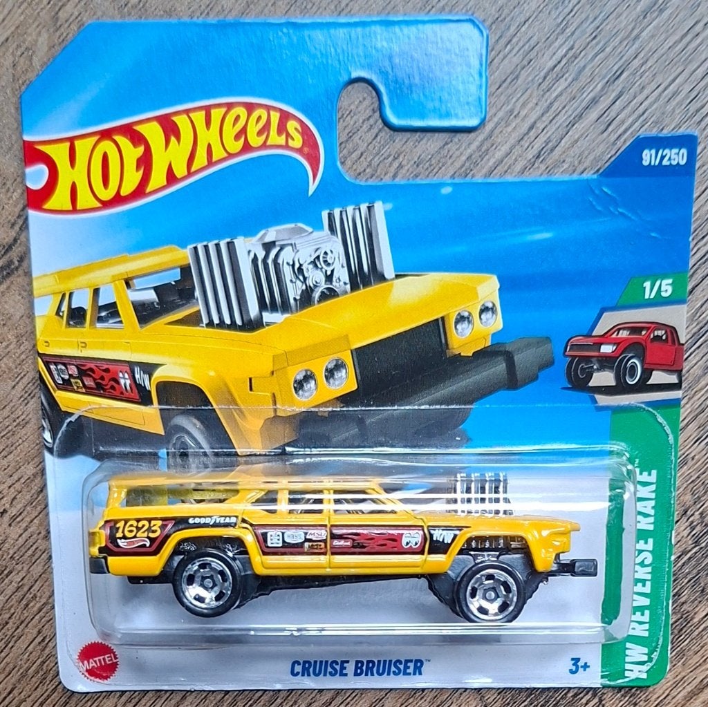 Hot Wheels Cruise Bruiser (geel) 1/64, Ophalen of Verzenden, Nieuw, Auto