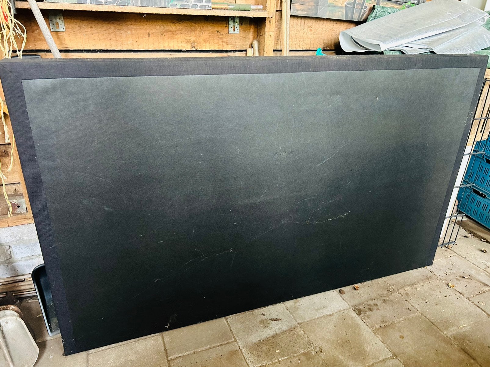 Hoofdbord boxspring of gewoon bed 195 breed, Ophalen of Verzenden, Zo goed als nieuw