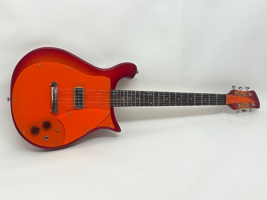 Rickenbacker stijl - RebelBacker Jr 425 - Fireglo - ORANGE, Ophalen of Verzenden, Nieuw, Elektrisch, 6-snarig