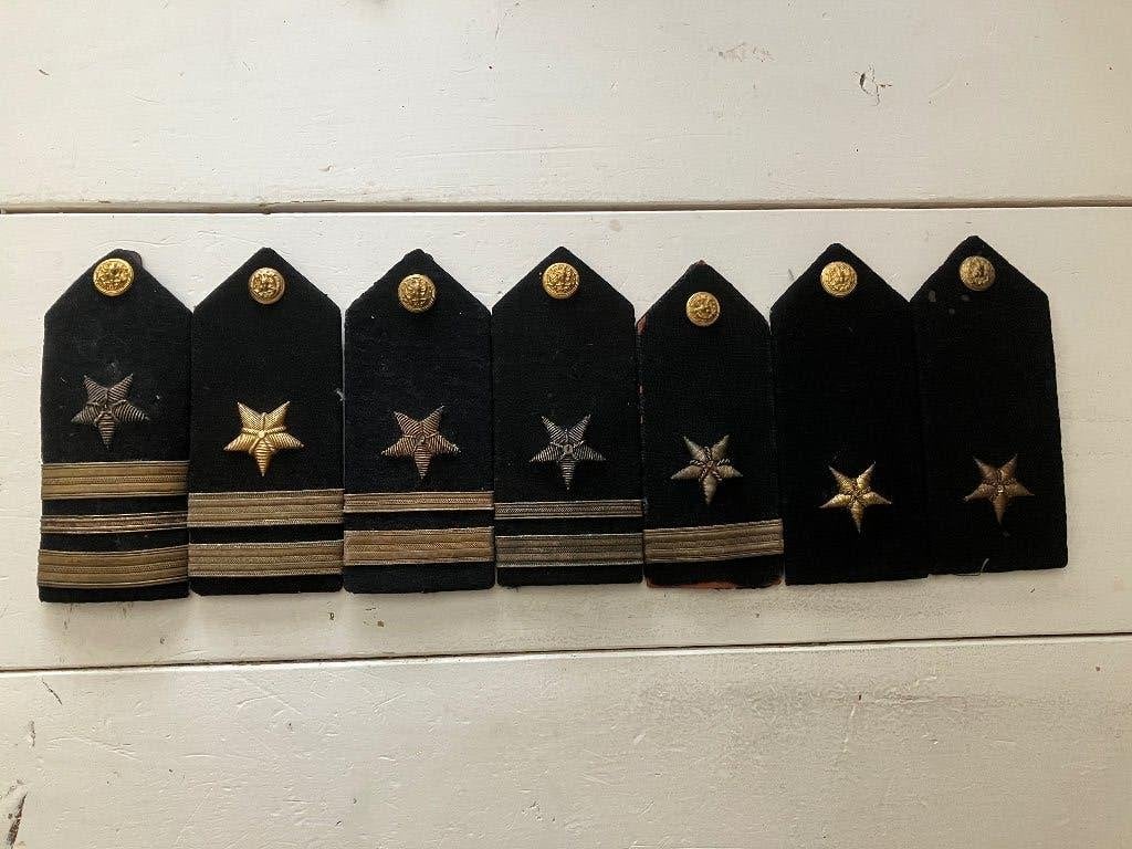 US Navy officiers epauletten, Ophalen of Verzenden, Marine, Amerika, Embleem of Badge