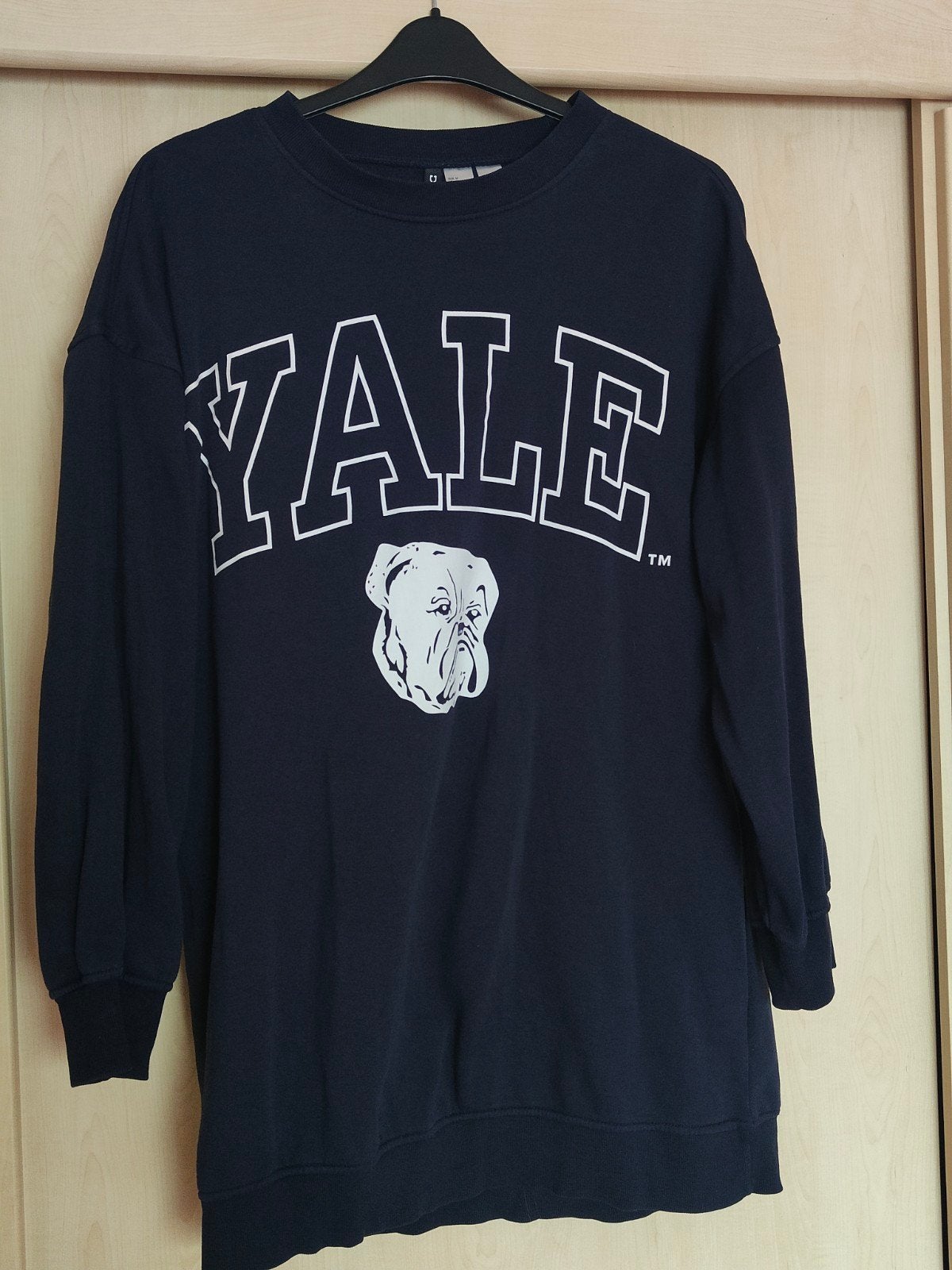 Lange trui/jurk H&M Divided Yale maat M, Kleding | Dames, Maat 38/40 (M), Blauw, H&M Divided, Ophalen of Verzenden