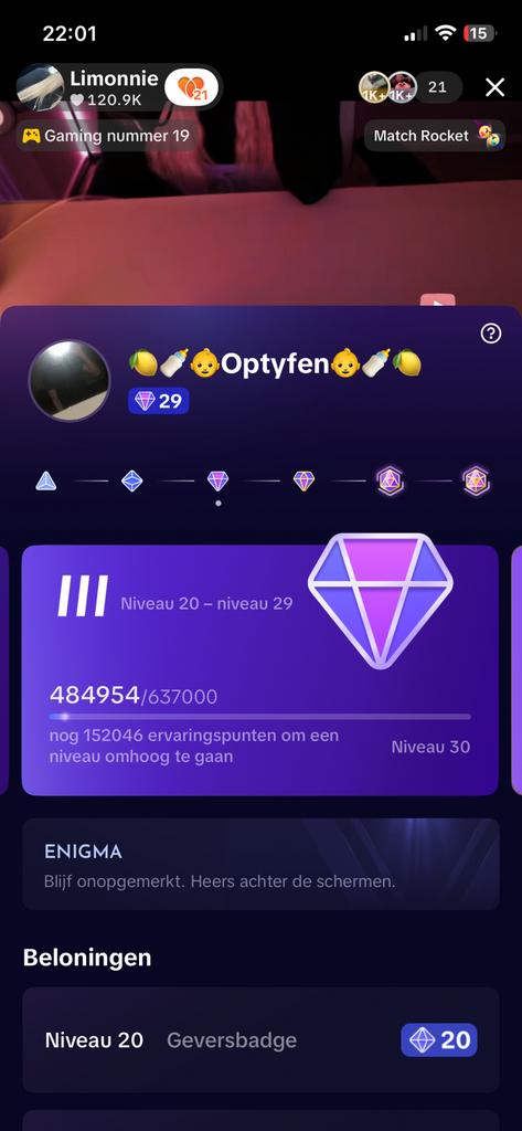 Tiktok account gift level 29, 1 speler, Verzenden, Zo goed als nieuw, Vanaf 7 jaar