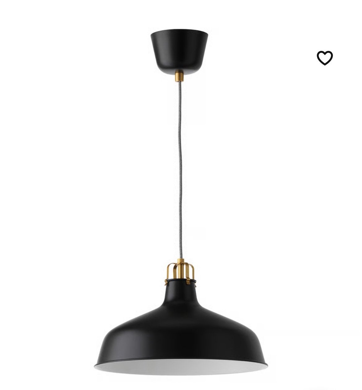 Zwarte hanglamp Ranarp Ikea, Ophalen, Gebruikt, Minder dan 50 cm