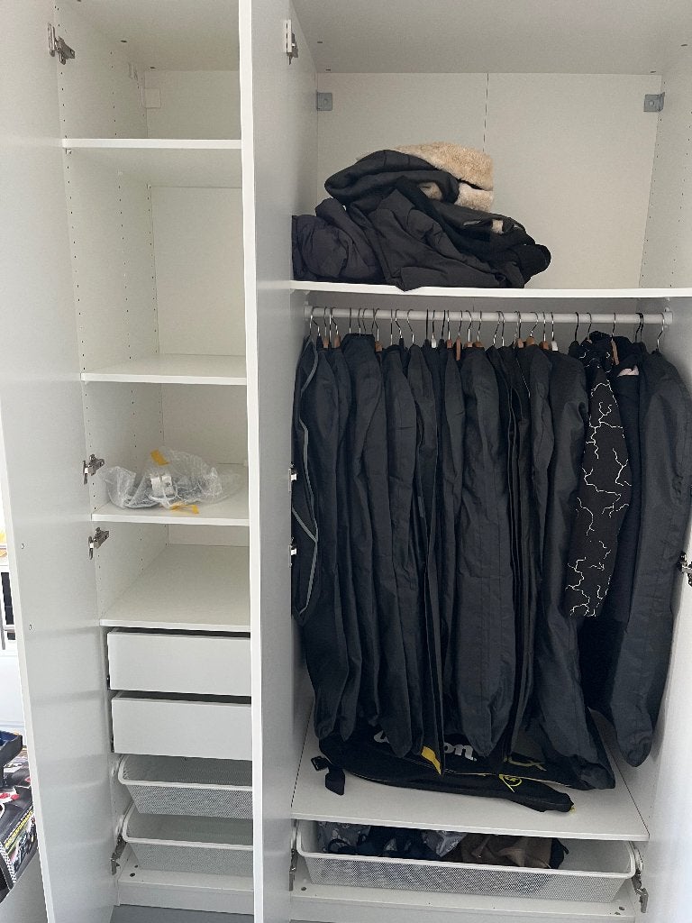 Ikea pax kast enkele + dubbele met inrichting!, Gebruikt, 100 tot 150 cm, 200 cm of meer, Ikea
