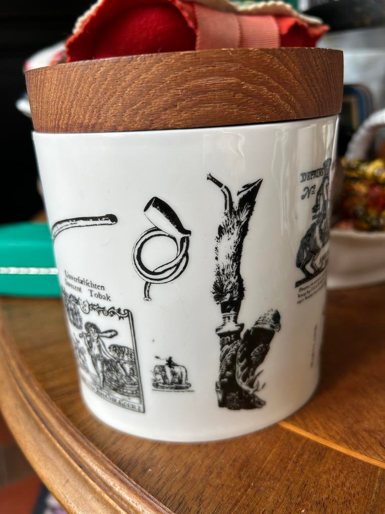 Alka Kunst Bavaria porseleinen tabakspot pot vintage, Ophalen of Verzenden, Zo goed als nieuw, Tabaksdoos of Verpakking