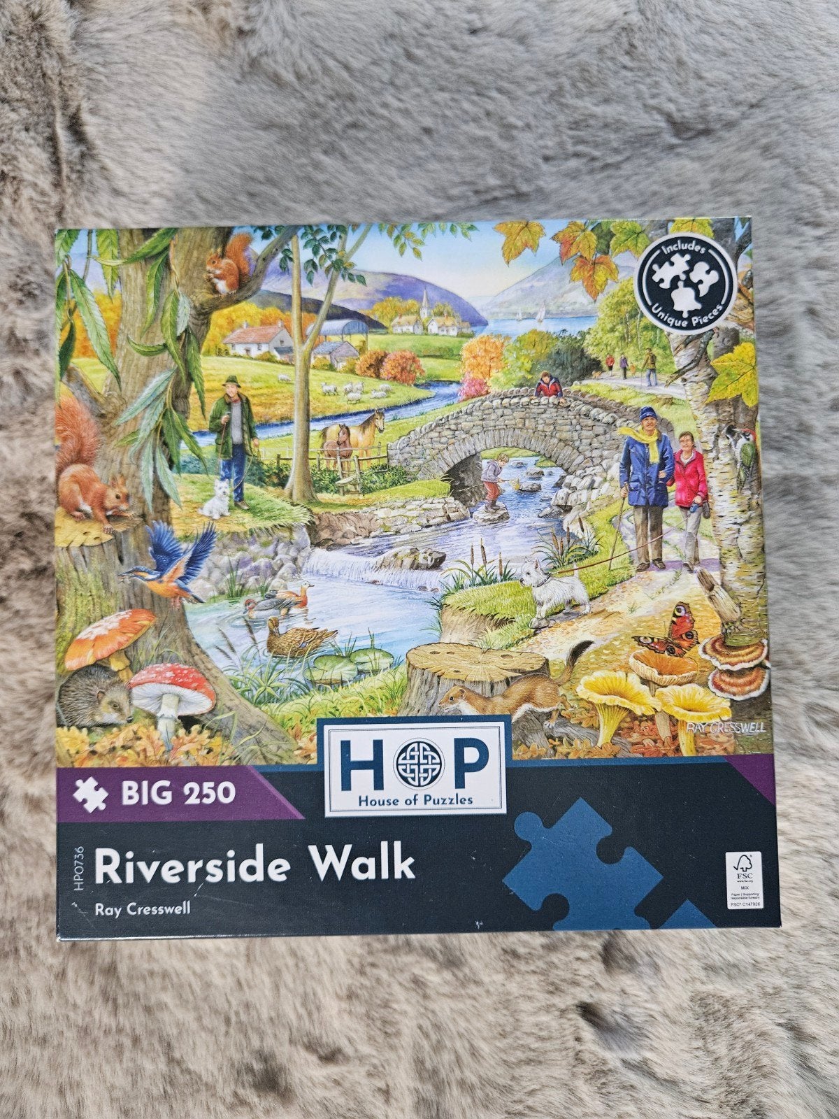 House of Puzzles 'Riverside Walk' Legpuzzel - 250 stukjes, Ophalen of Verzenden, Minder dan 500 stukjes, Zo goed als nieuw, Legpuzzel