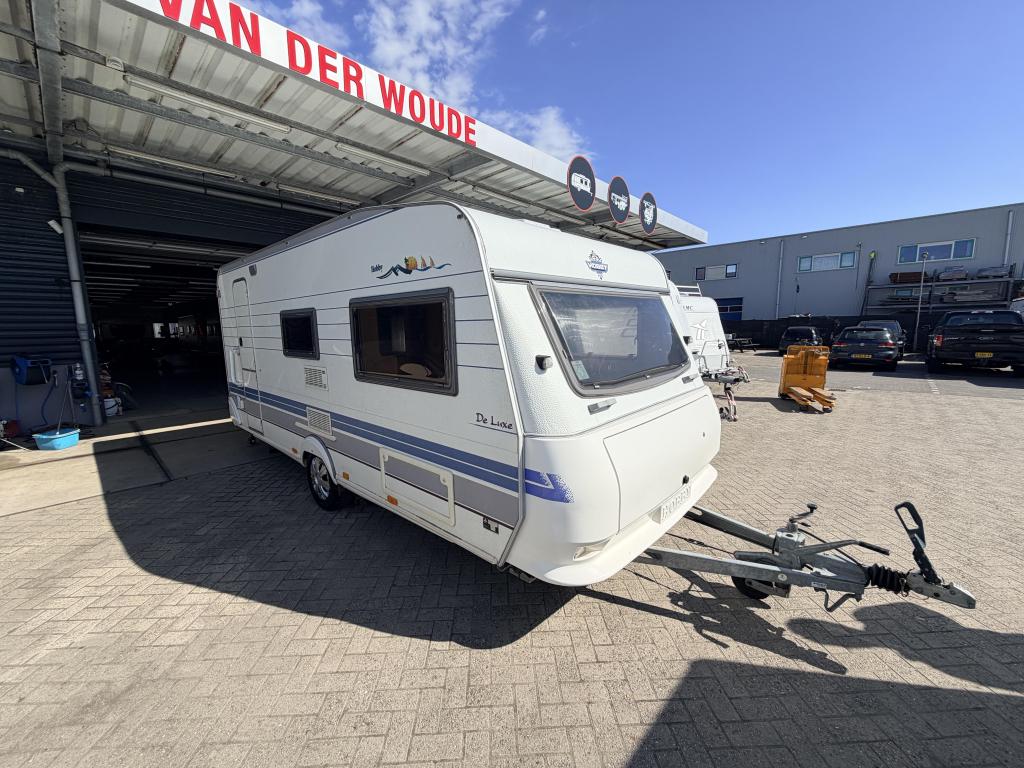 Hobby De Luxe 495 UL Enk bedden mover tent, Rondzit, Hobby, Bedrijf, 4 tot 5 meter