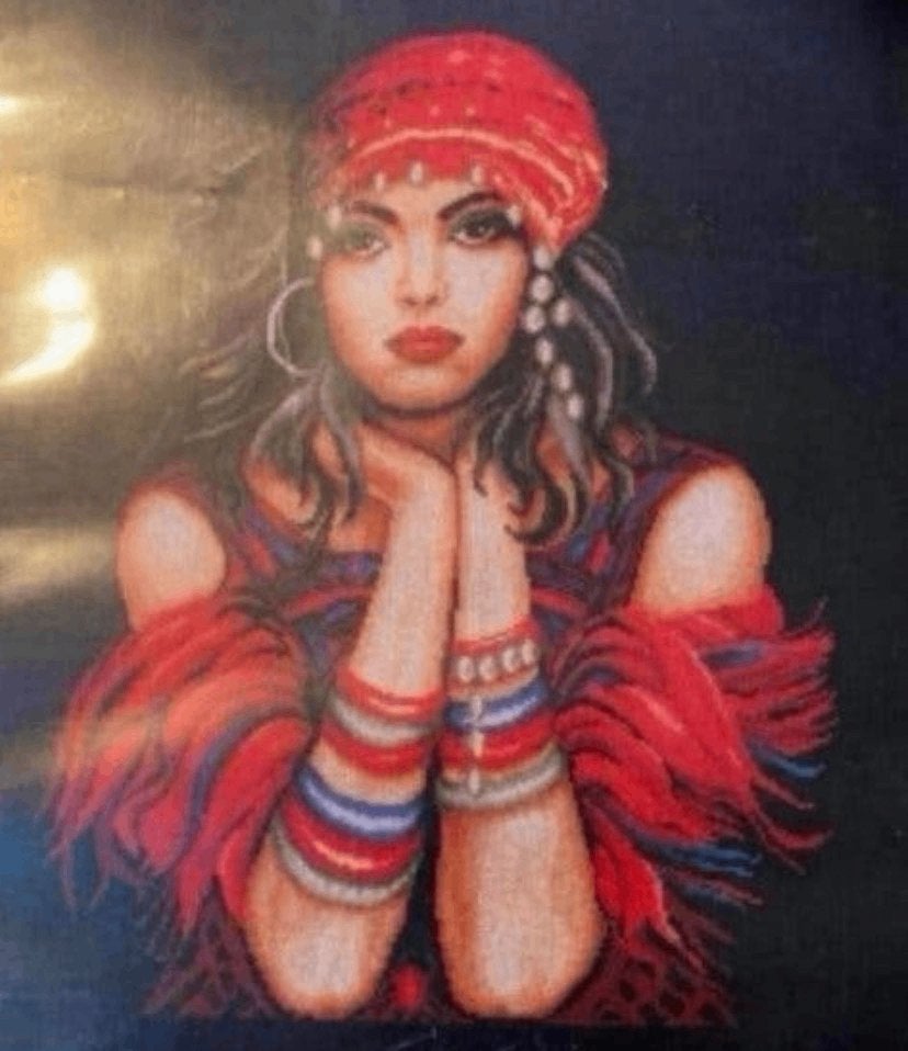 BORDUURPAKKET LANARTE GYPSY GIRL, Verzenden, Nieuw, Handborduren, Borduurpakket