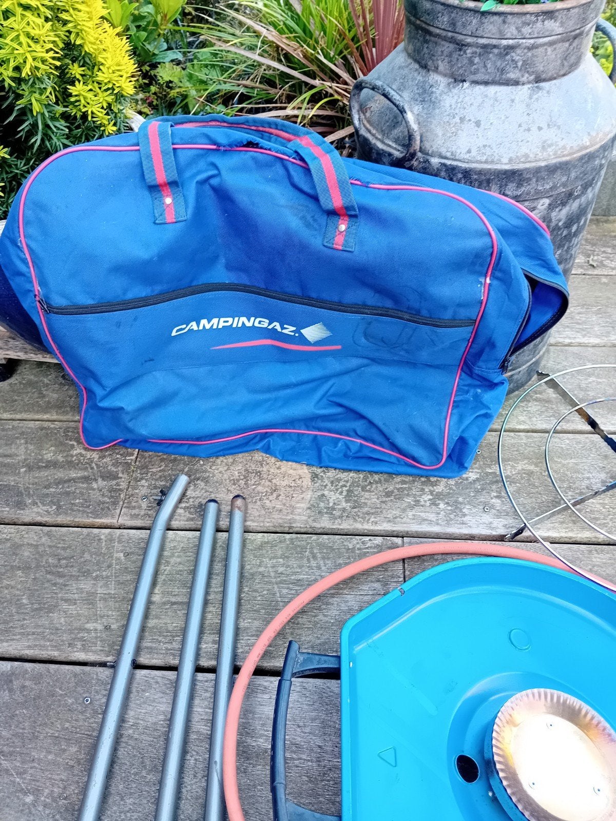 Campingaz BBQ met grill, wok en bakplaat, Ophalen of Verzenden, Gebruikt, Campingaz