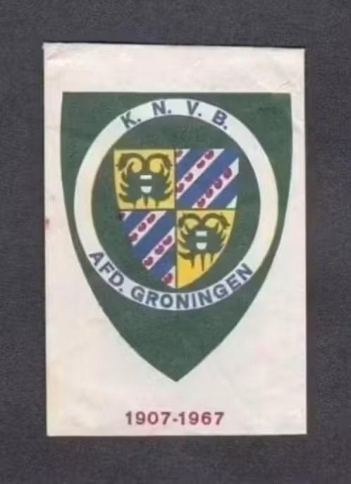 Suikerzakje KNVB Voetbal Afdeling Groningen 1907-1967., Ophalen of Verzenden, Zo goed als nieuw