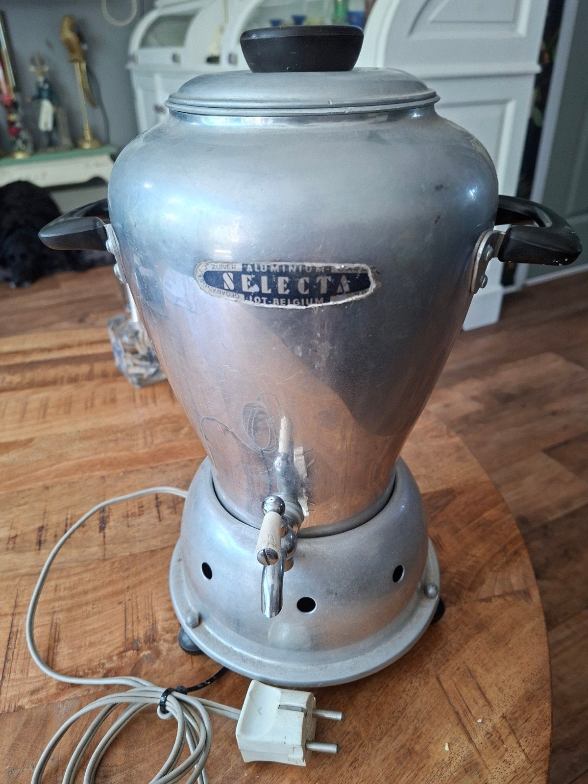 Vintage Selecta Koffiezetapparaat - Aluminium 10 euro 10 eur, Witgoed en Apparatuur, Ophalen, Gebruikt, 10 kopjes of meer, Koffiemachine