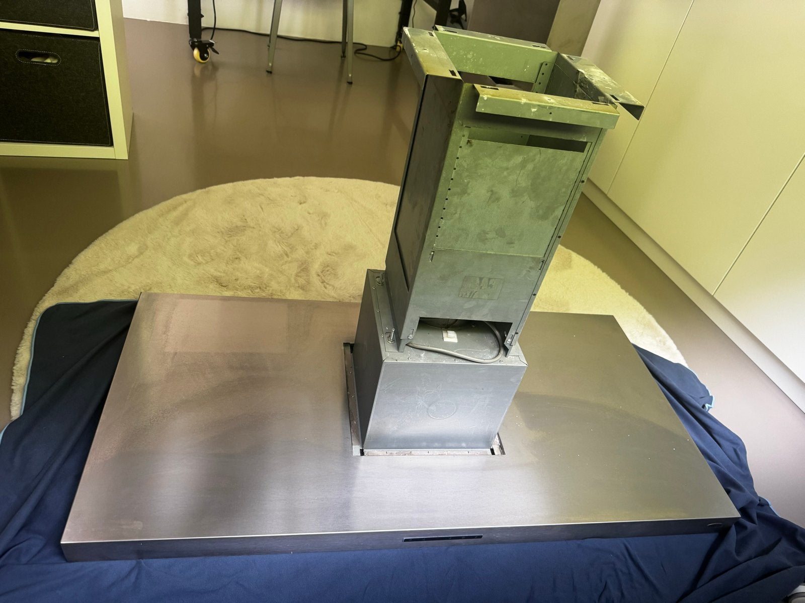 Boretti eilandafzuigkap RVS 120 cm, Gebruikt, Ophalen of Verzenden, Vrijstaand, Motor