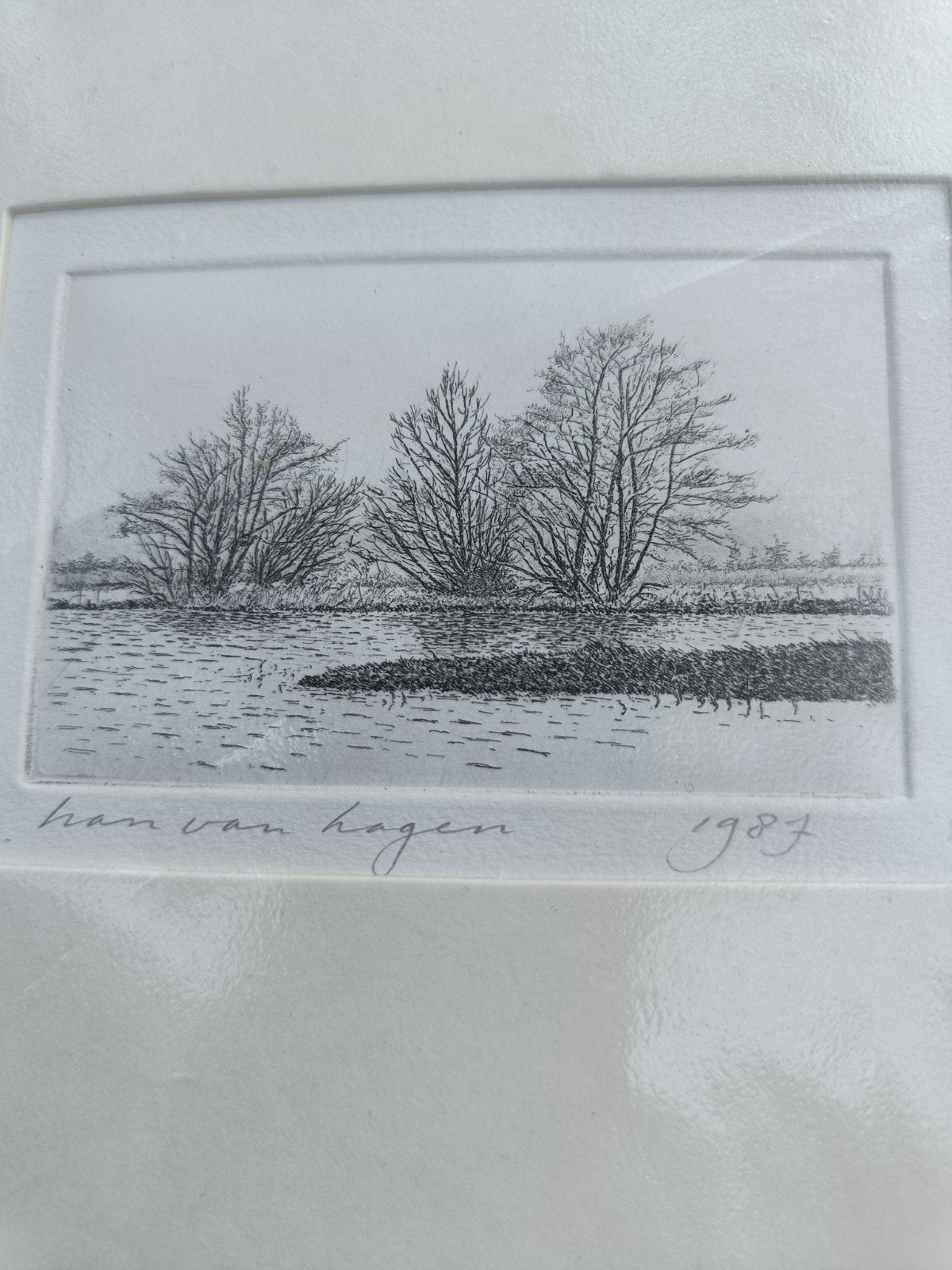 Twee etsen van Han van Hagen (1987), Antiek en Kunst, Ophalen of Verzenden
