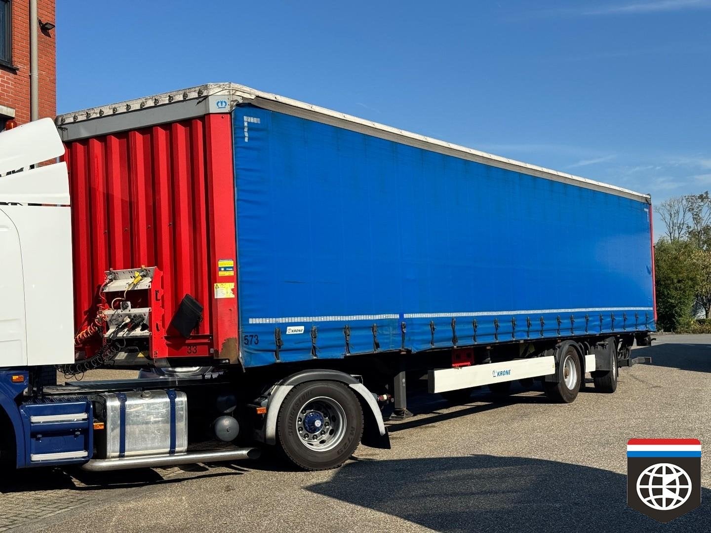 Krone SD Lift en stuur as - Laadklep - Schuifdak K2175, Auto's, Overige kleuren, Overige brandstoffen, Bedrijf, Aanhangers en Opleggers