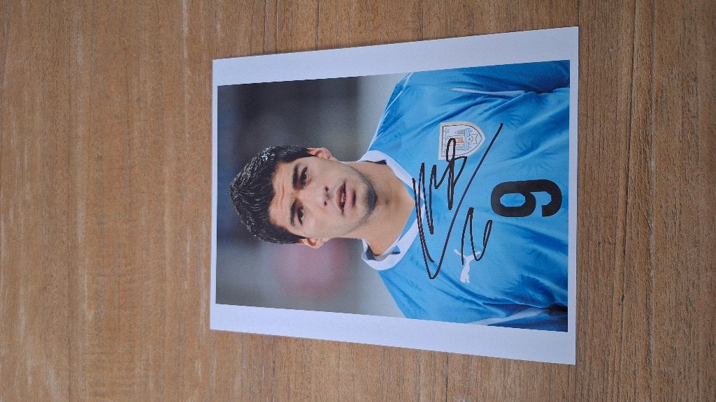 Foto 20x25cm met handtekening; Luis Suarez # Ajax, Ophalen of Verzenden, Nieuw, Ajax, Overige typen