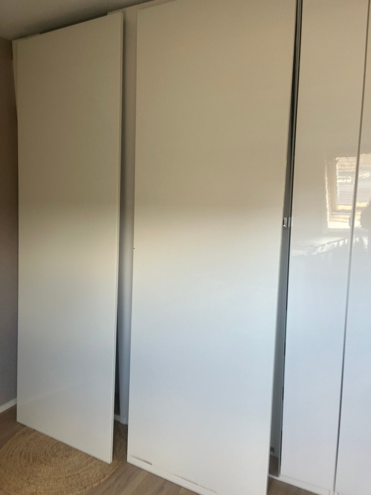 Ikea Pax schuifdeuren hoogglans wit, Ophalen, Gebruikt, 200 cm of meer, 50 tot 100 cm