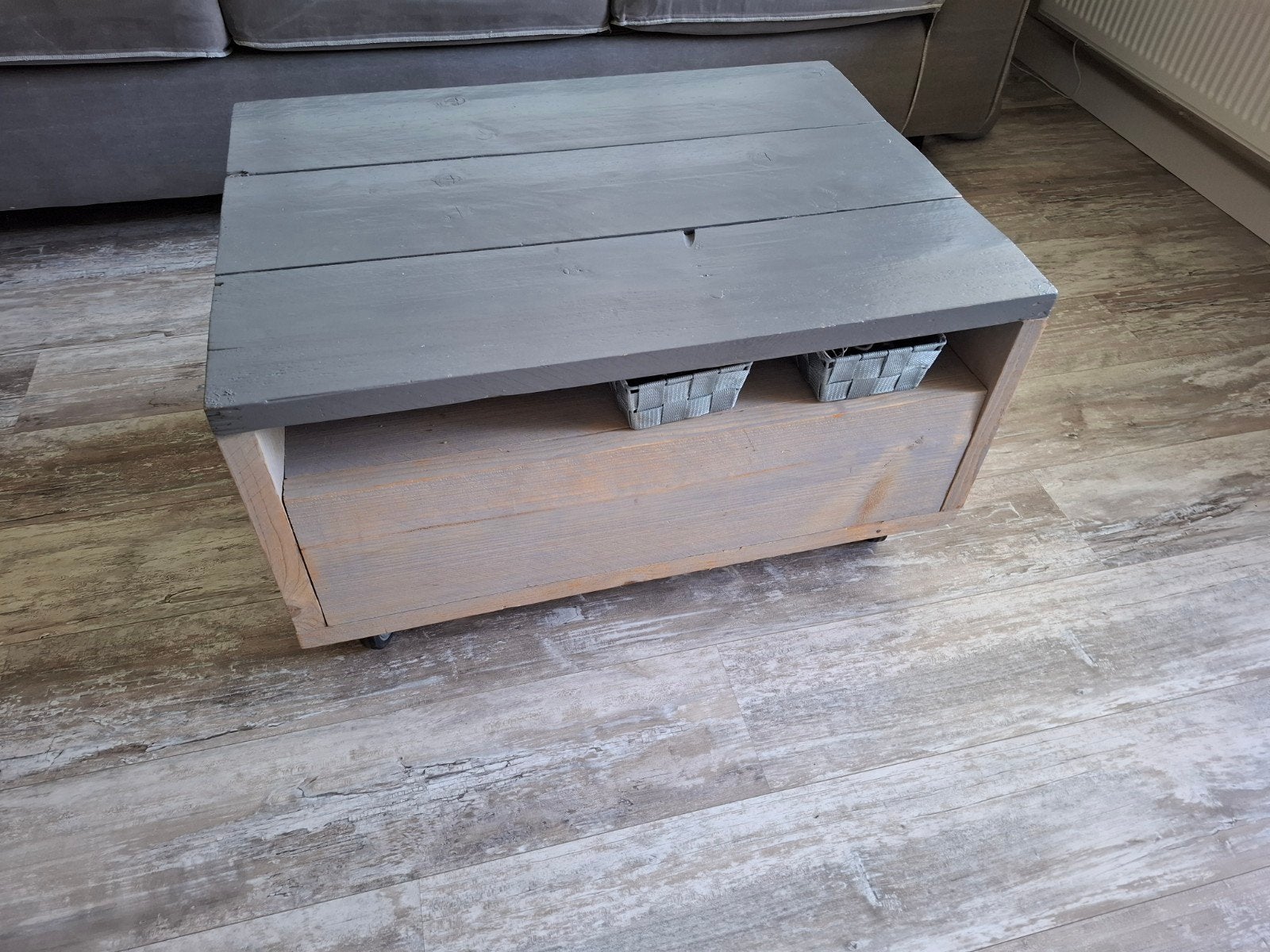 Gratis steigerhouten salontafel, Ophalen, 50 tot 100 cm, 50 tot 75 cm