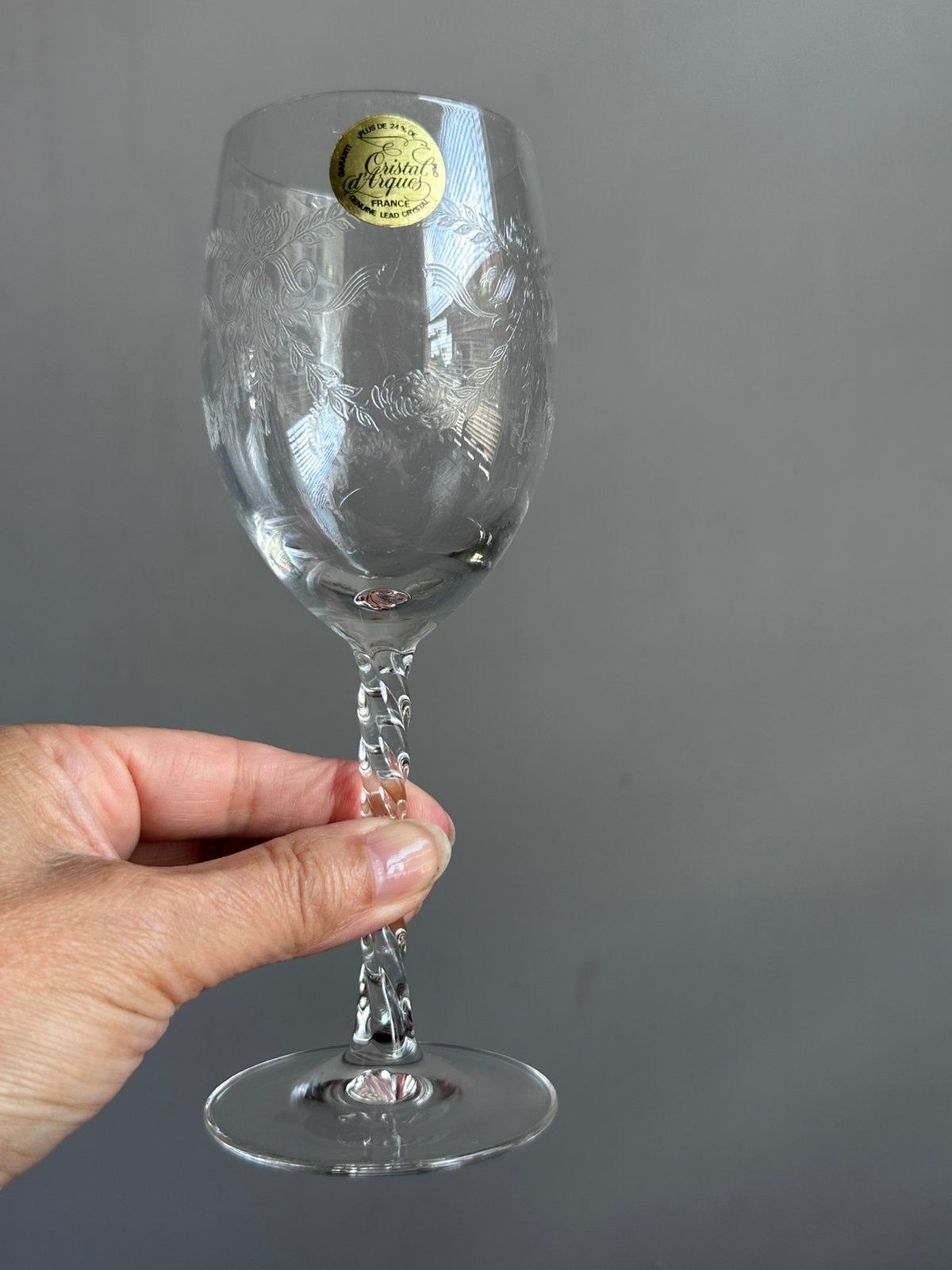 Vintage Cristal d'Arques Fleury Gravure Venise nieuw in doos, Verzamelen, Ophalen of Verzenden, Nieuw, Overige typen