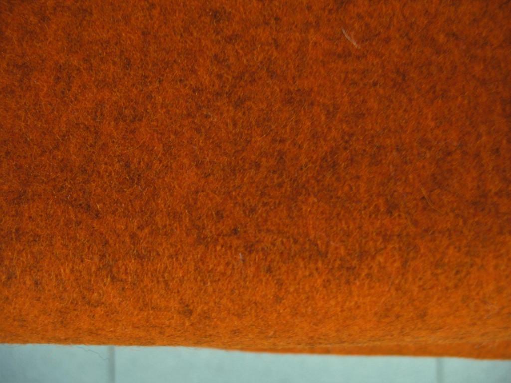Kvadrat Divina Melange 2 521; oranje; 2x restant meubelstof, Wol, 120 cm of meer, Nieuw, Oranje