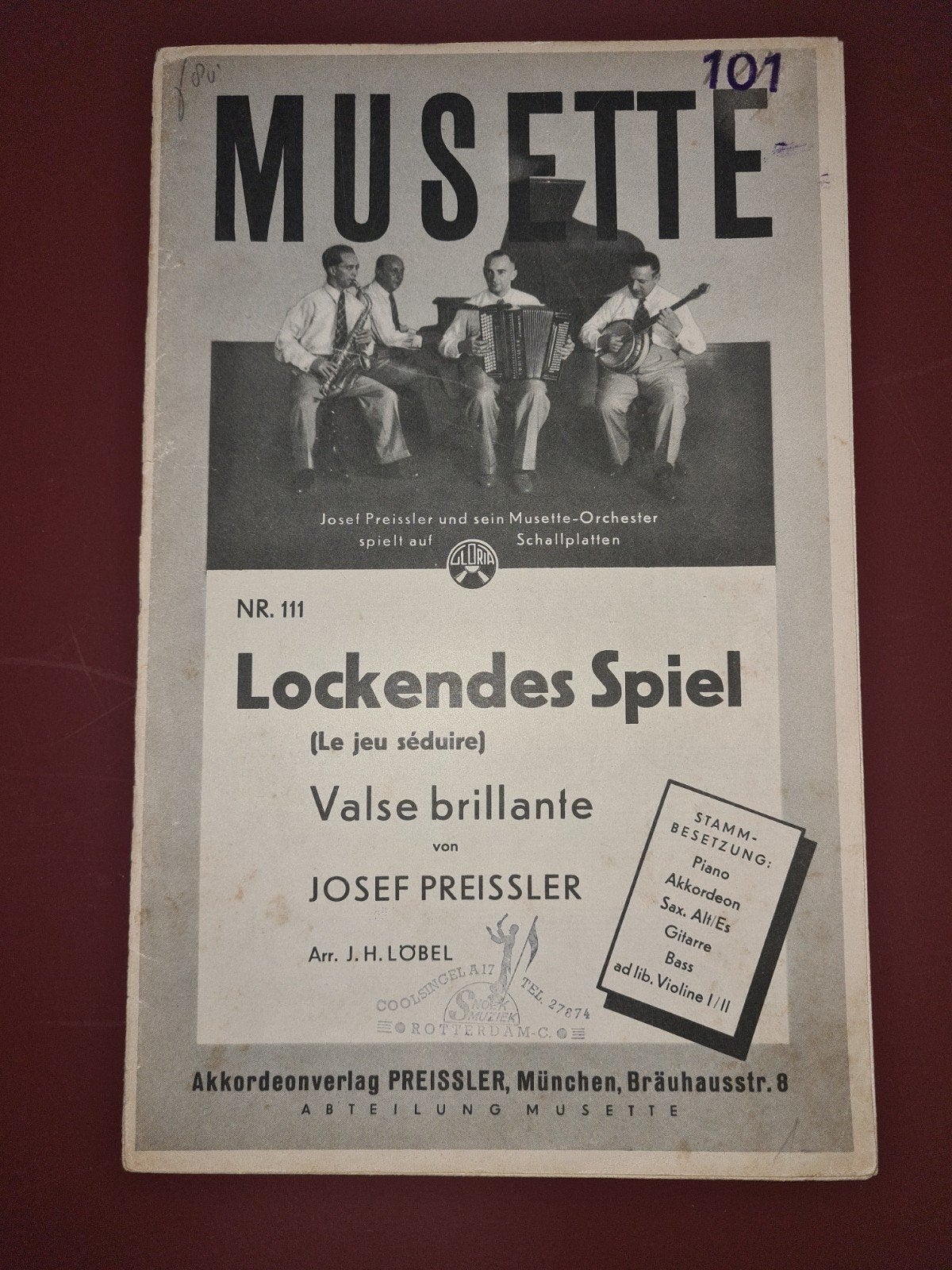 Josef Preissler - Lockendes Spiel (Le jeu séduire) bladmz, Gebruikt, Klassiek, Gitaar, Ophalen of Verzenden