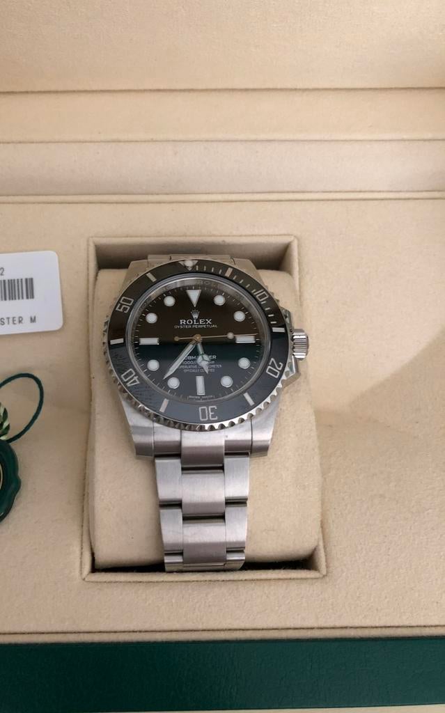 ROLEX Submariner No-Date 114060 Full set!, Ophalen, Staal, Gebruikt, Polshorloge
