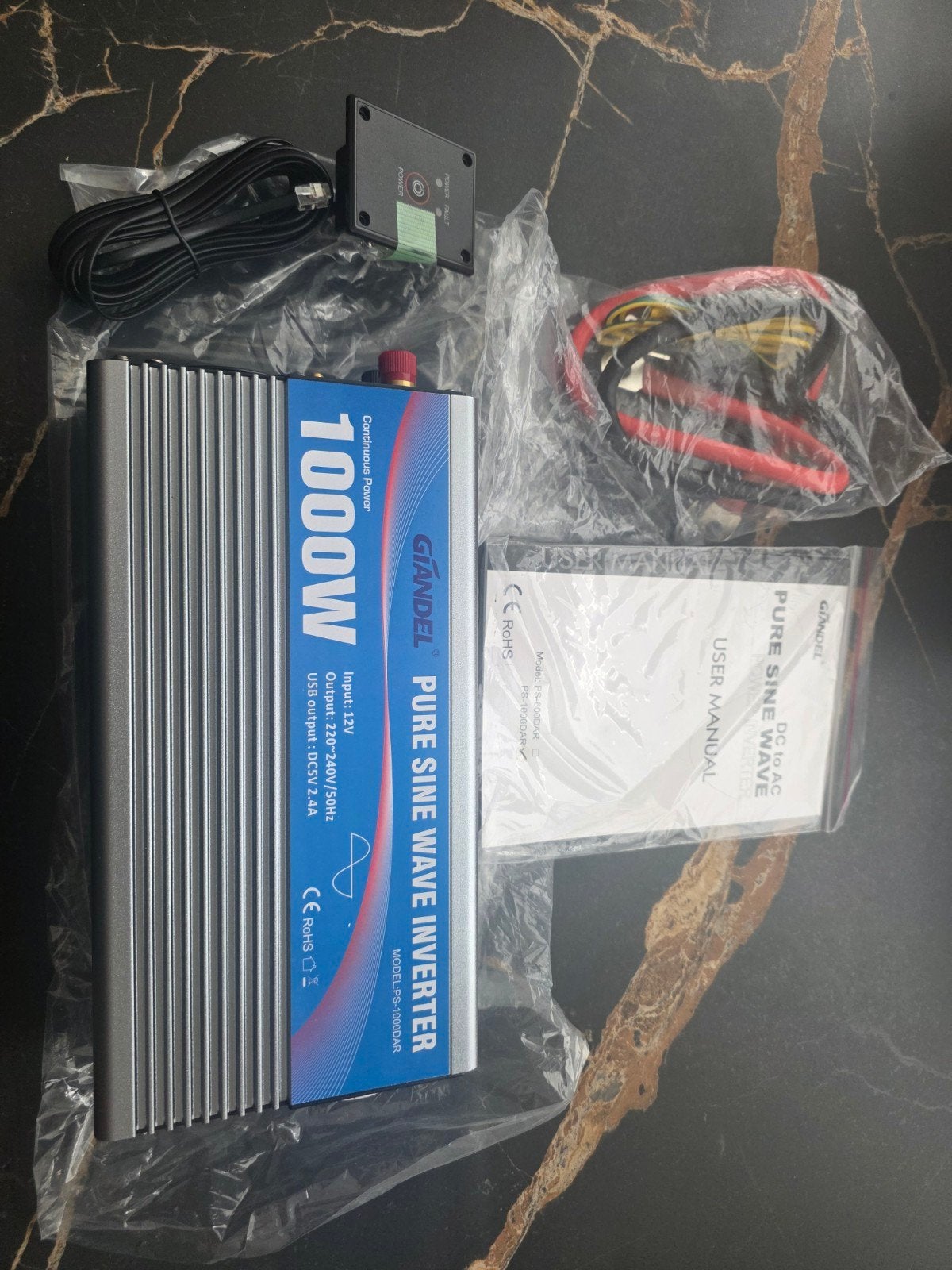 Giandel 1000W Pure Sine Wave omvormer / inverter, Ophalen of Verzenden, Nieuw