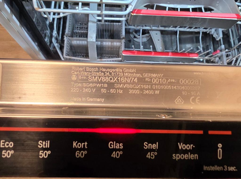 Super inbuw bosch vaatwasser A+++!, Ophalen, Zo goed als nieuw, Inbouw, Minder dan 85 cm