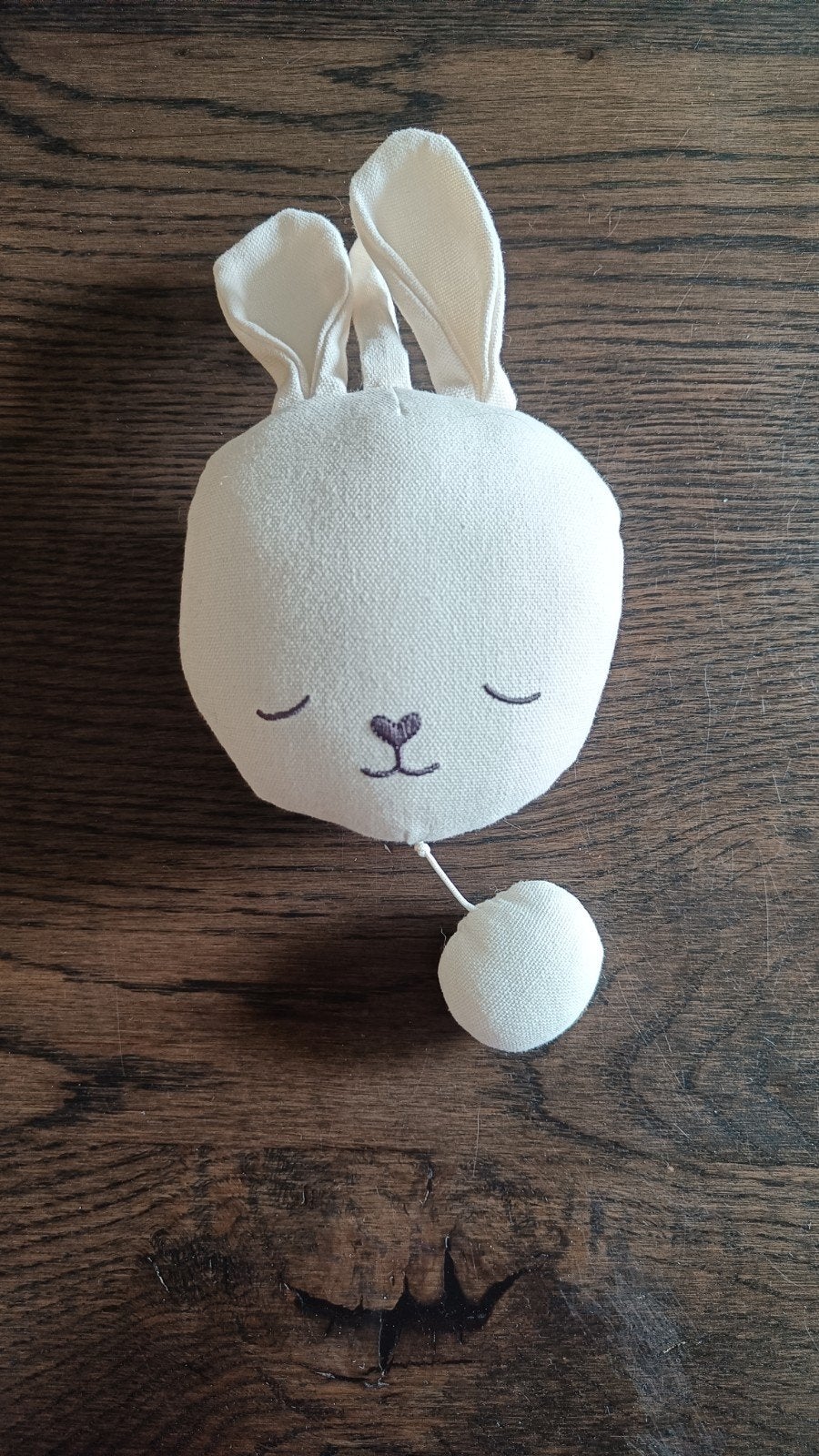H&M Home Konijn Knuffel - Crème Wit - met liedje, Overige merken, Met geluid, Konijn, Ophalen of Verzenden