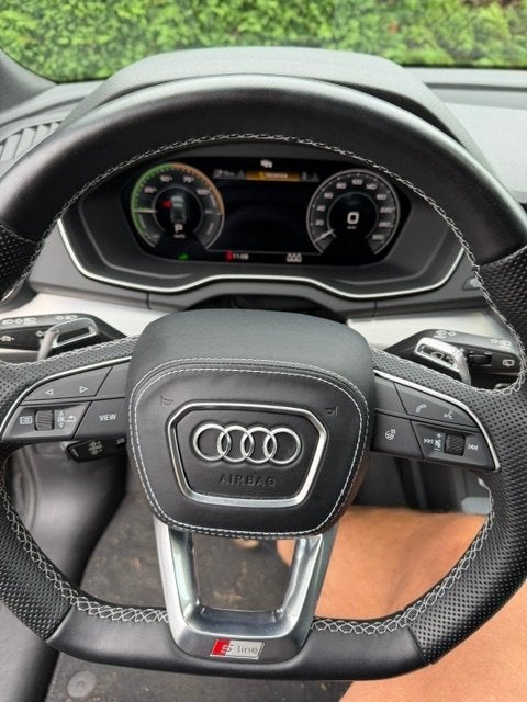 Audi Q5,q7,q8 Afgevlakt Stuurwiel S-line leer, Auto-onderdelen, Ophalen of Verzenden, Gebruikt, Audi