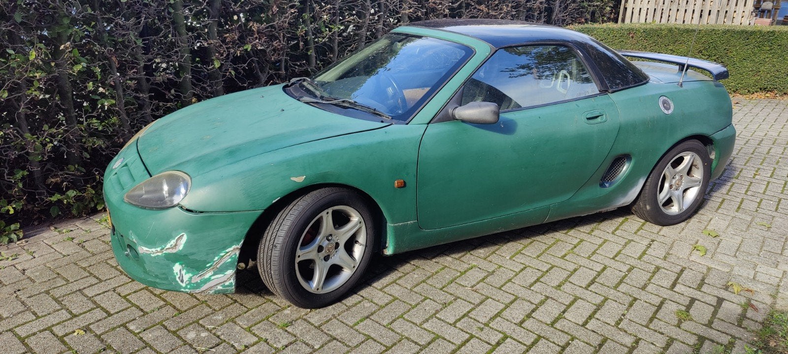 MG F 1.8 I 1998 Groen apk tot 24-08-2027, Auto's, Achterwielaandrijving, 4 cilinders, Cabriolet, 1796 cc