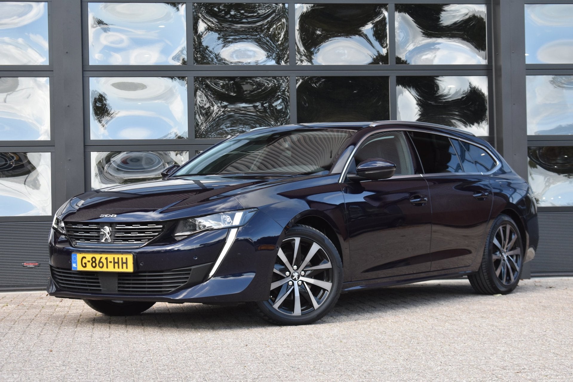 Peugeot 508 SW 1.6 PureTech Blue Lease Allure '19 LED Clima, Auto's, Gebruikt, 4 cilinders, 181 pk, Blauw