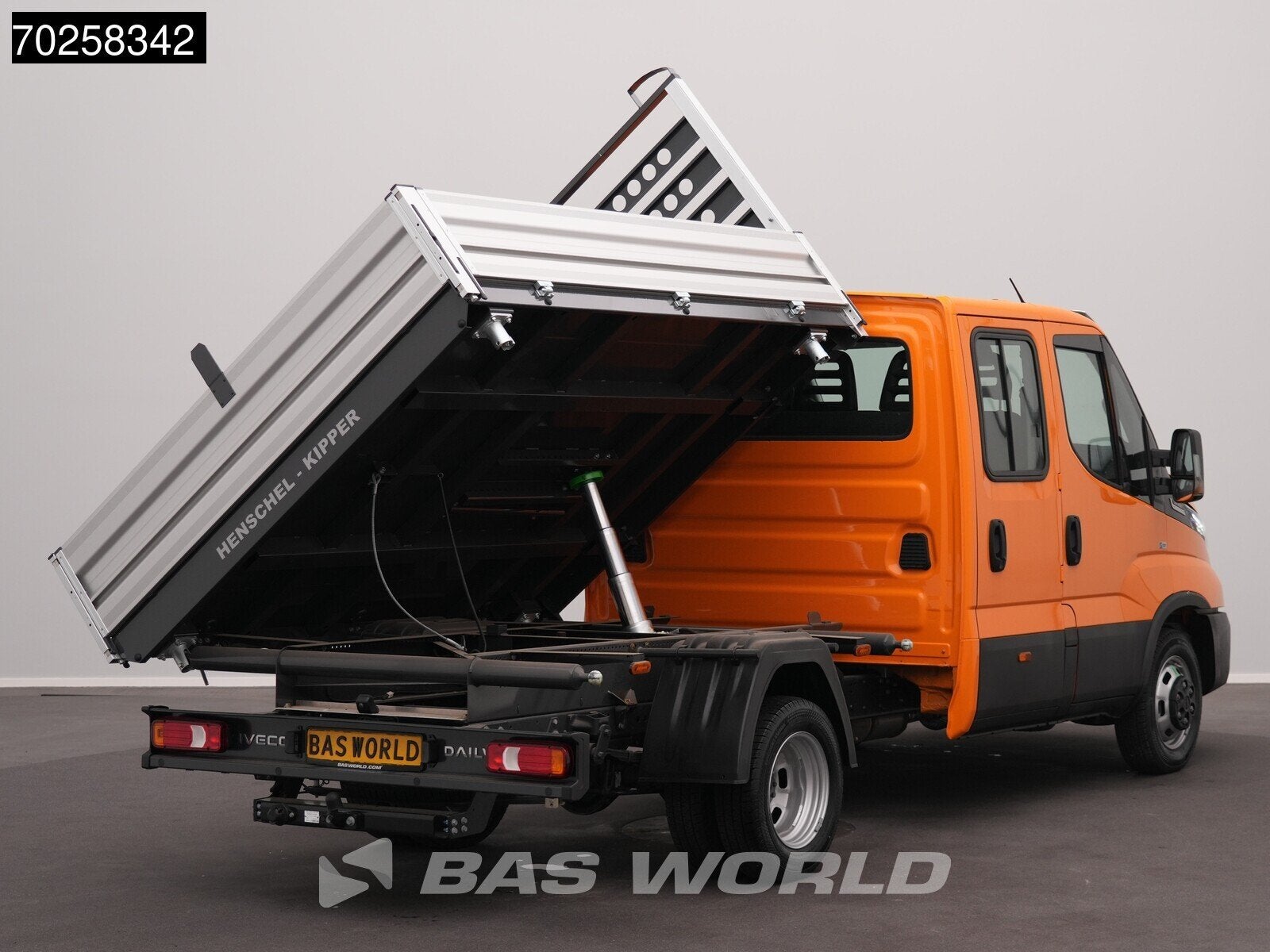 Iveco Daily 35C21 BPM VRIJ! 3-Zijdige Kipper Dubbel Cabine 2, Auto's, Bestelauto's, Automaat, Stof, Euro 6, Iveco