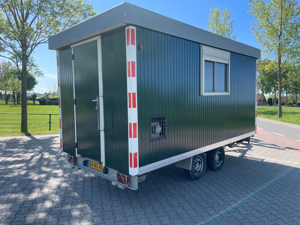 ZGAN snelverkeer tandemas schaftwagen met gaskachel, Ophalen, Zo goed als nieuw