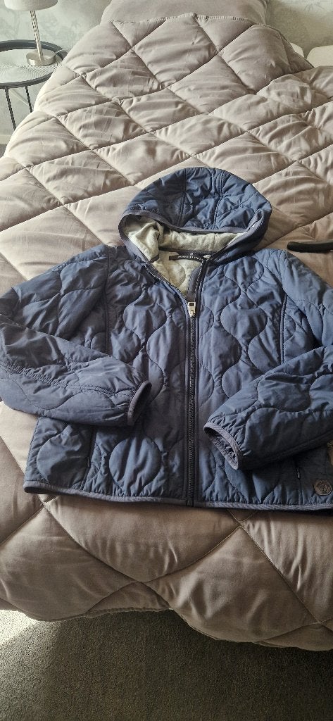 herfstjas blauw grijs maat 38 Marco Polo, Kleding | Dames, Ophalen of Verzenden, Zo goed als nieuw, Maat 36 (S), Blauw
