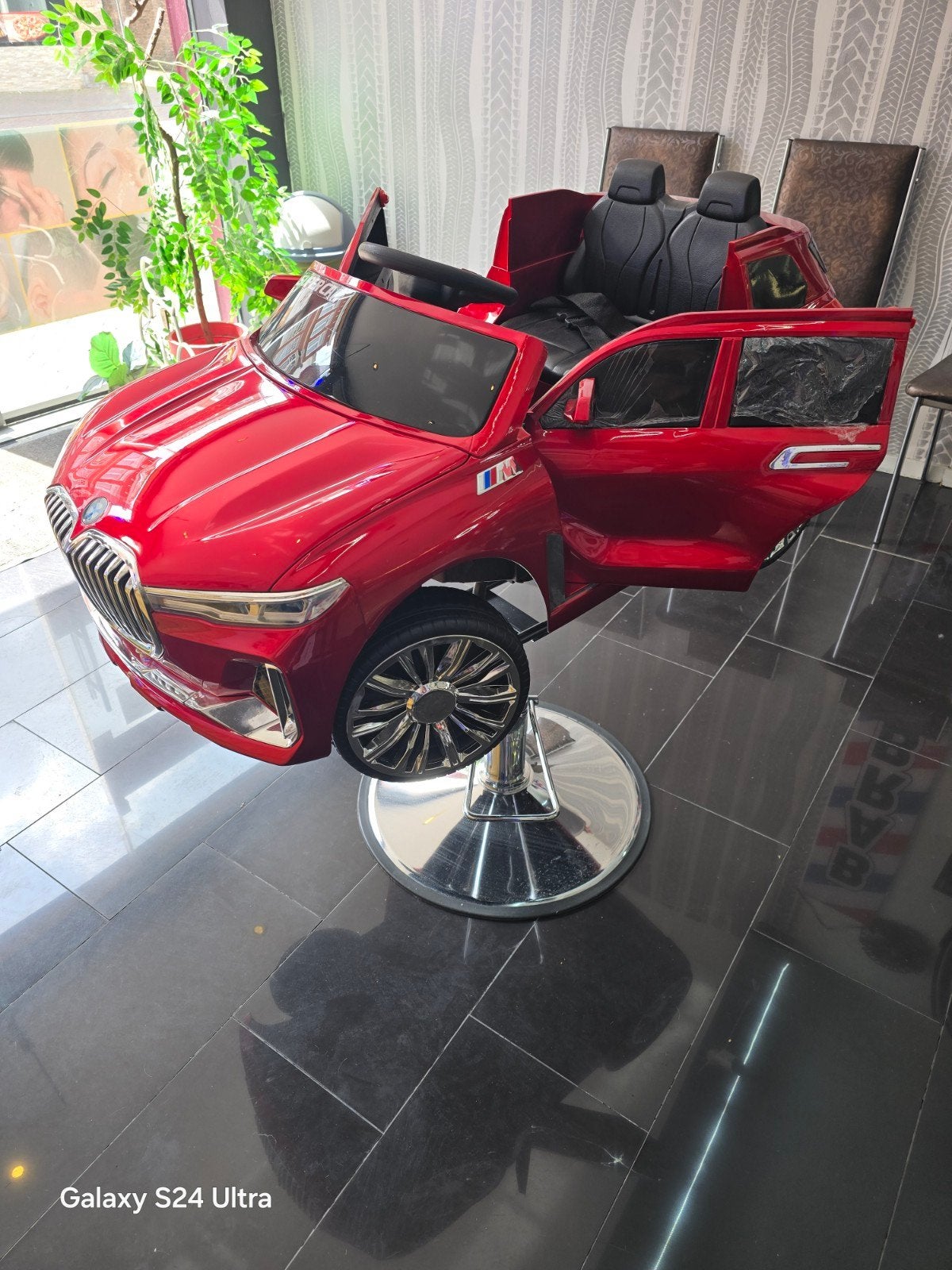 Rode Kinder Kappersstoel BMW Model, Ophalen, Jongen of Meisje