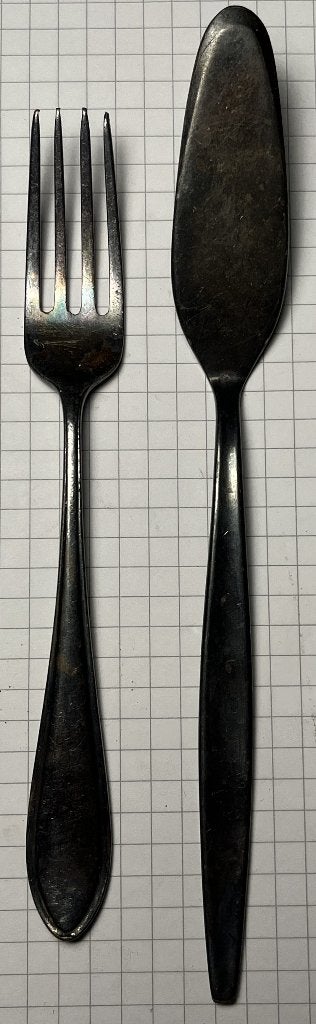 Verzilverd visbestek, Ophalen of Verzenden
